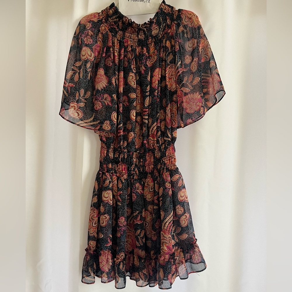 MISA Los Angeles Nathalie Dress in Flora Dot - Picture 2 of 7